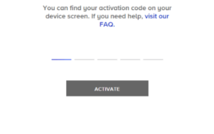 Click Activate after entering the activation code