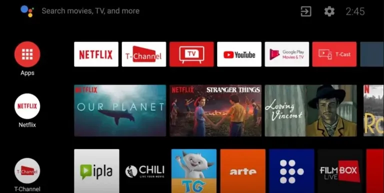 Click Apps on Philips Android TV