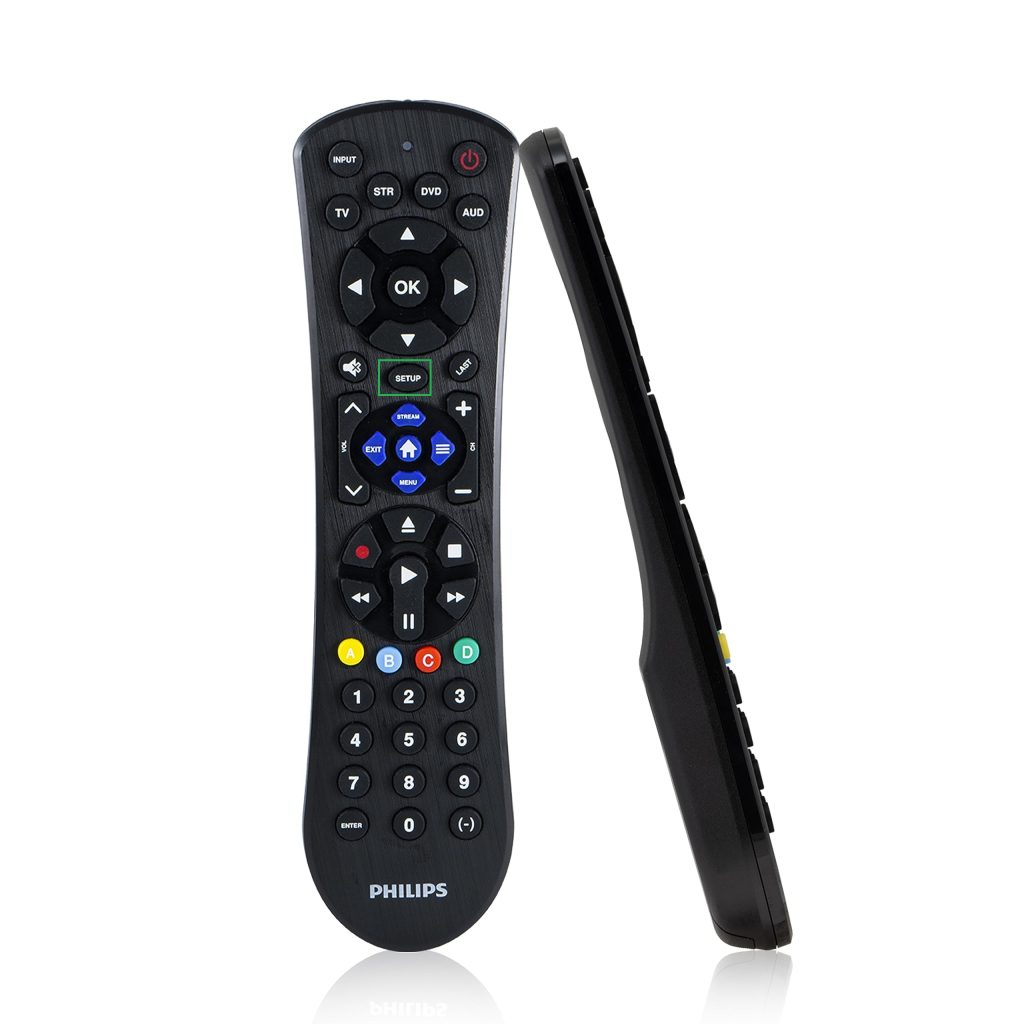 Press the Setup button on the universal remote