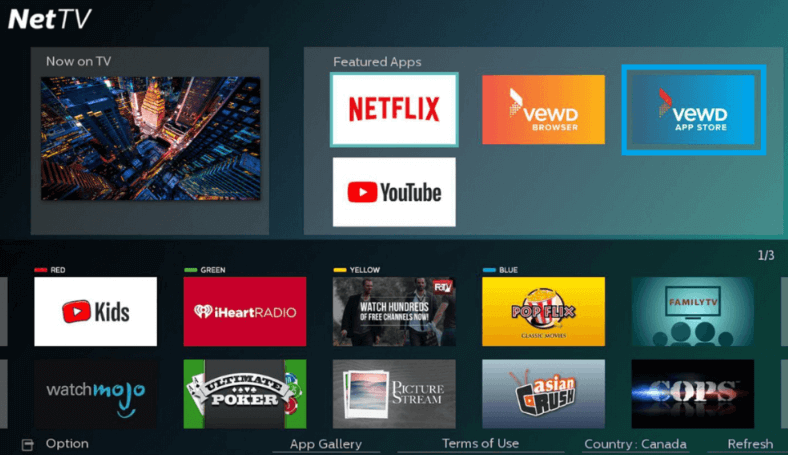 Launch the VEWD App Store to install Prime Video on Philips TV