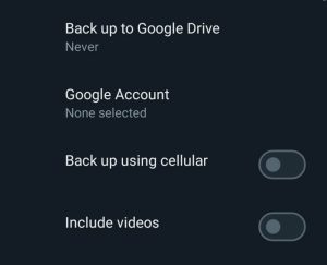 Click Back Up Using Cellular If You Want to Backup Using Mobile Internet