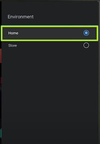 Select Home to disable Demo mode