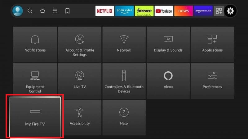 Enable Downloader to install Sportzfy TV APK on Firestick