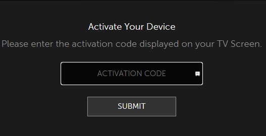 Enter the activation code to stream Starz on Samsung TV