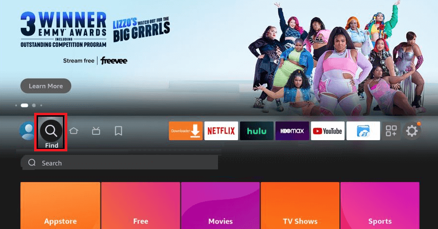 Click the Find icon