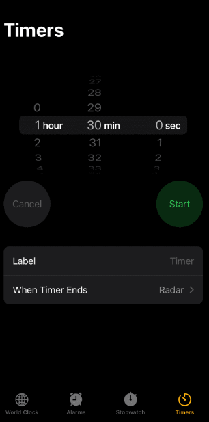 YouTube Music Sleep Timer - Select When Timer Ends Option