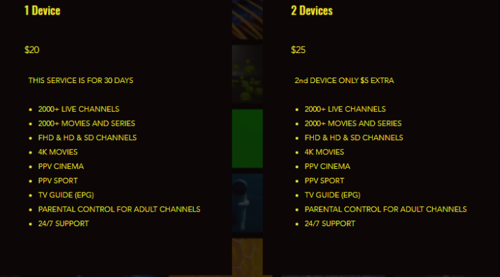 subscription plans of Zoom IPTV