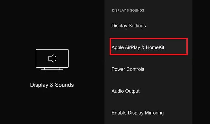 Select Apple AirPlay & HomeKit 