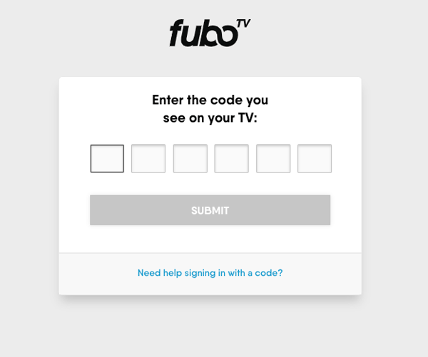 Activate fuboTV app