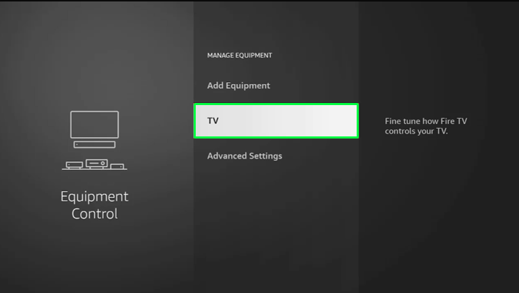 Choose the TV option to change input on your TCL TV without remote