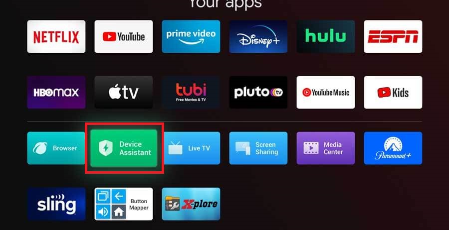 Click the Device Assistant to Clear Cache on Hisense TV