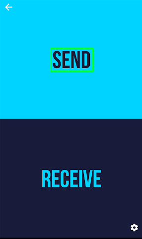 Select the Send option on your Android smartphone