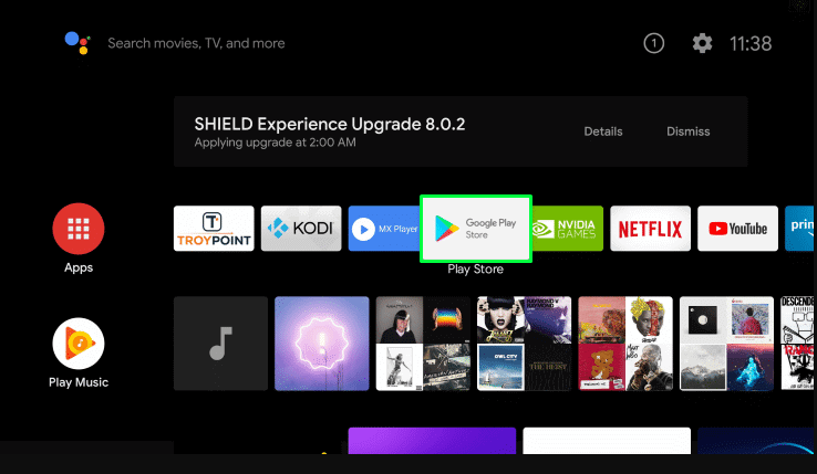 Select Pay Store to install Spotify on TCL Android TV 