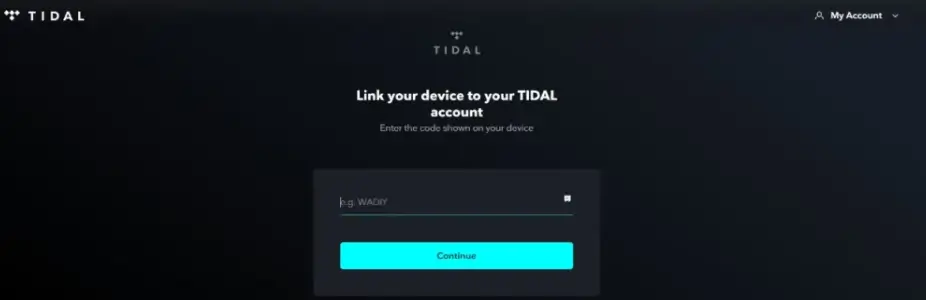 Activate Tidal on LG TV