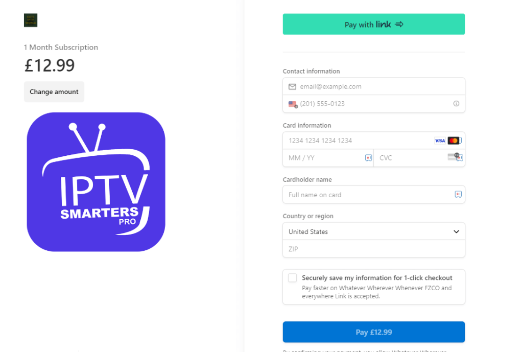 Tap Pay to Complete Payment and Stream Elite IPTV