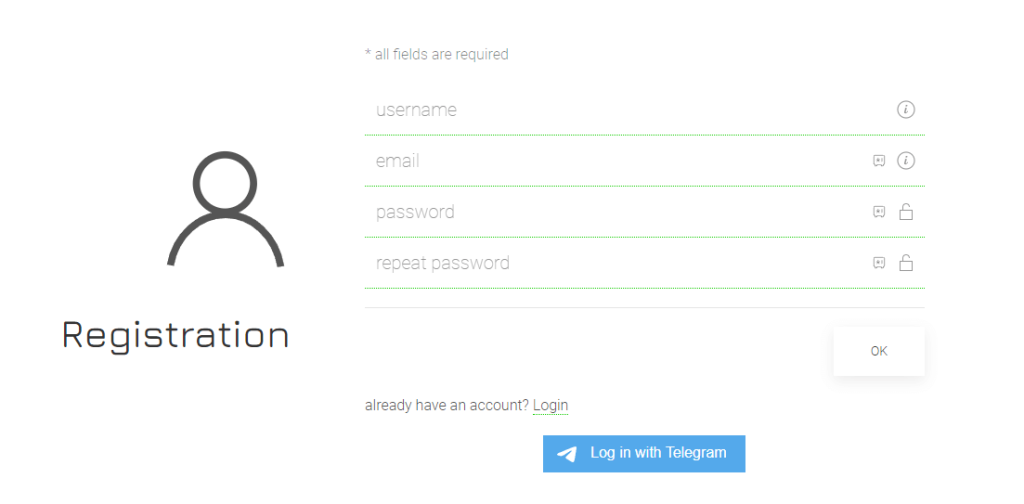 Account Registration for OttPlayer