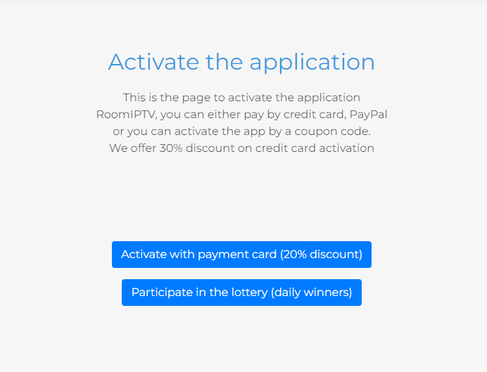 Tap Activate with Card to initiate the Payment Process