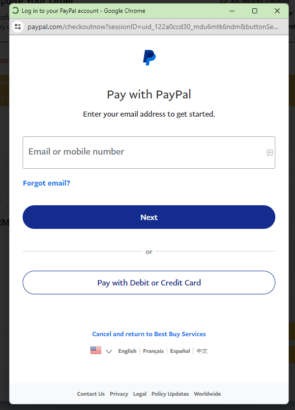 Complete the Payment Process of Sky IPTV using PayPal
