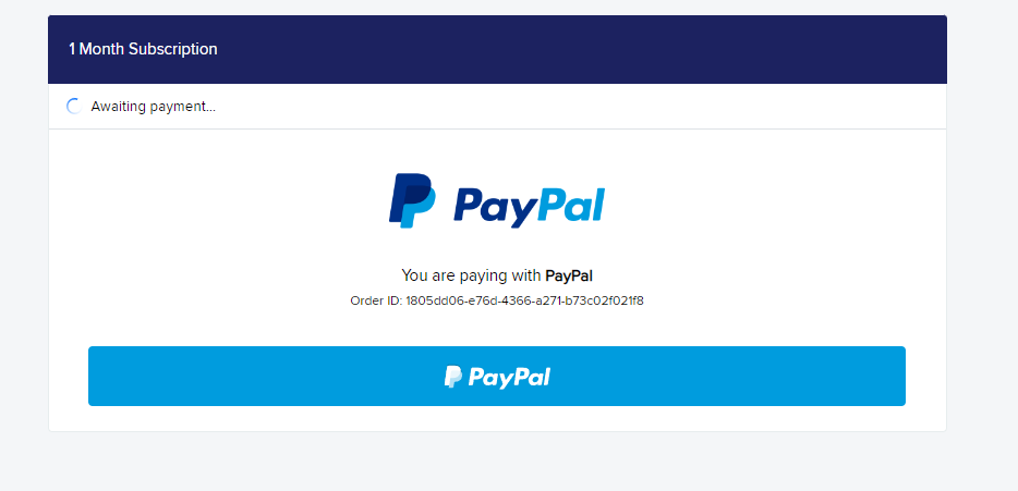 Tap PayPal to Initiate the Payment