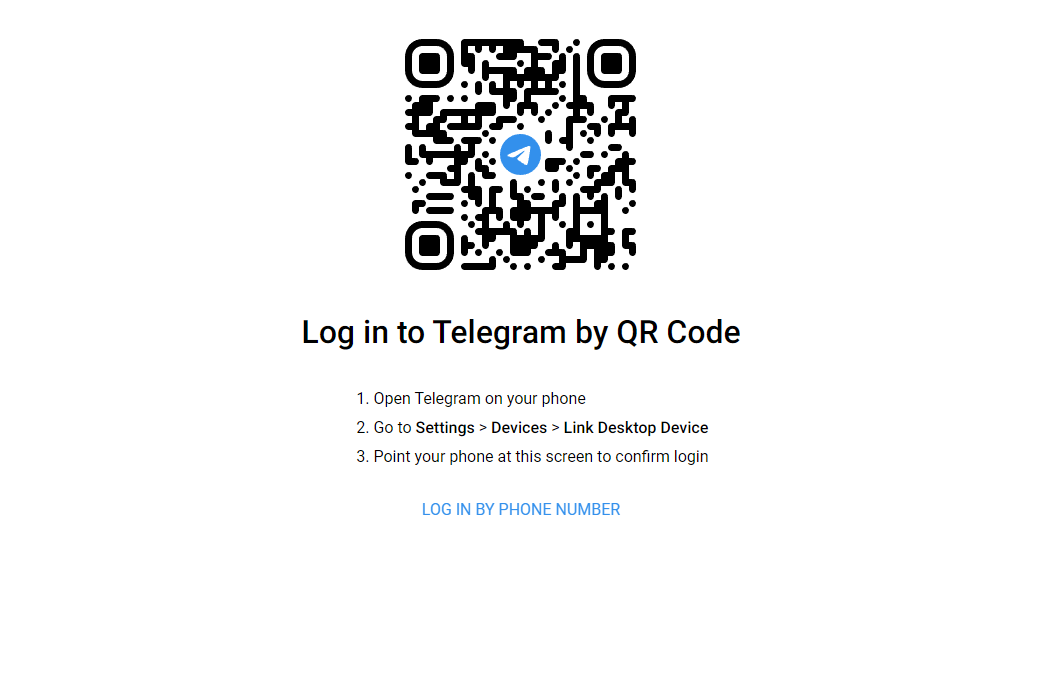Telegram QR code