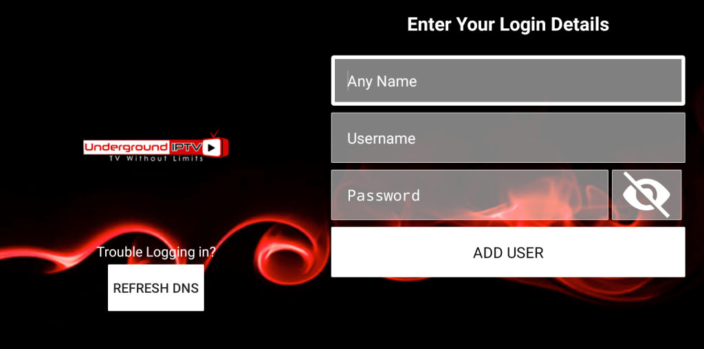 Login with your provider details