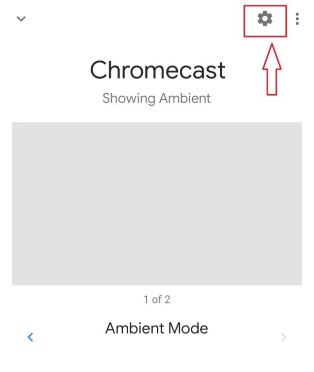Change Chromecast Name - Tap settings
