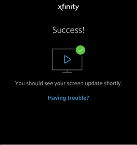 Xfinity Stream on Apple TV - Activation Completed